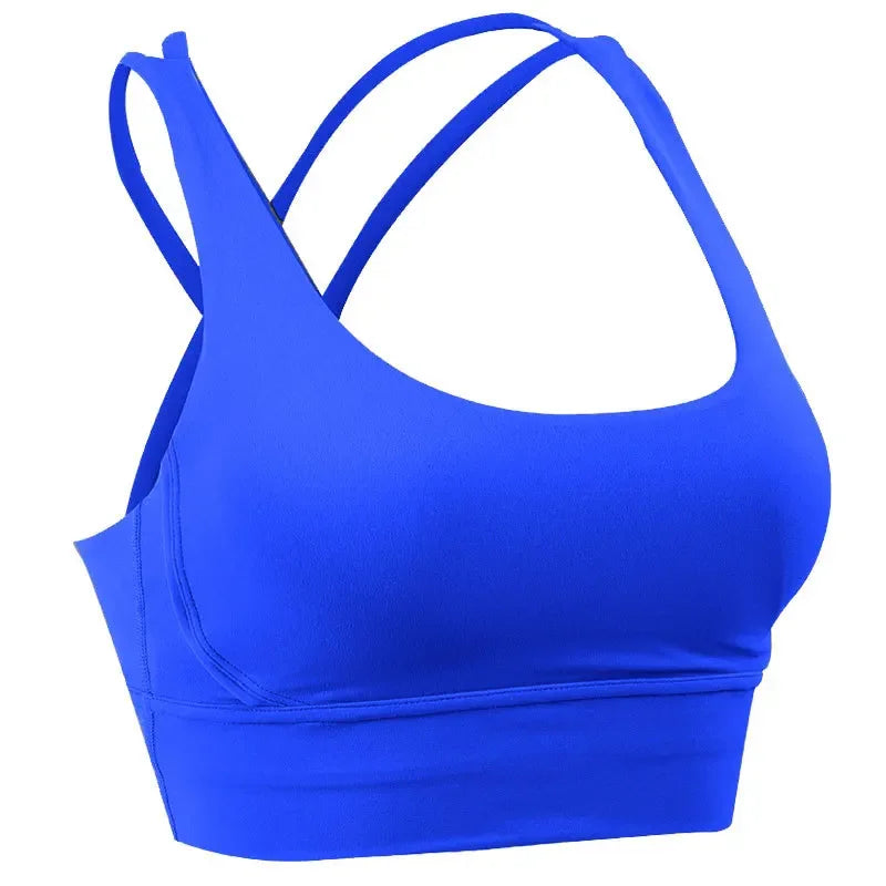 Summer Fashion Cross Back Women Sport Bras Fitness Tank Top Breathable Women Yoga Tops Bra Crop Top Gym Wear Women