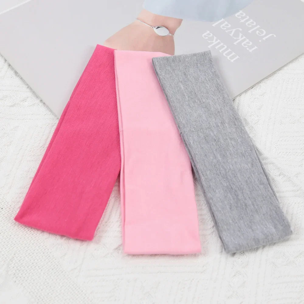 3pcs Elastic Solid Color Hair Bands for Women and Men Hairband Running Fitness Sports Yoga Headbands Girls Head Band Accessories